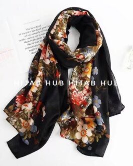 Printed Viscose Cotton Hijab H17