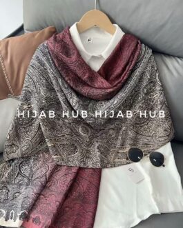 Printed Viscose Cotton Hijab H22