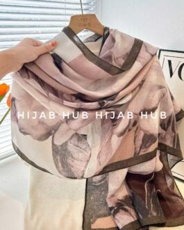 Printed Viscose Cotton Hijab H24