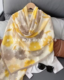 Printed Viscose Cotton Hijab H30