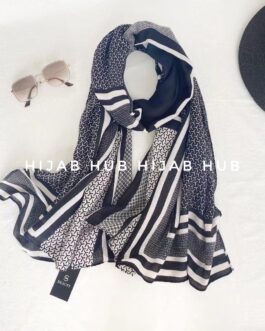 Printed Viscose Cotton Hijab H35